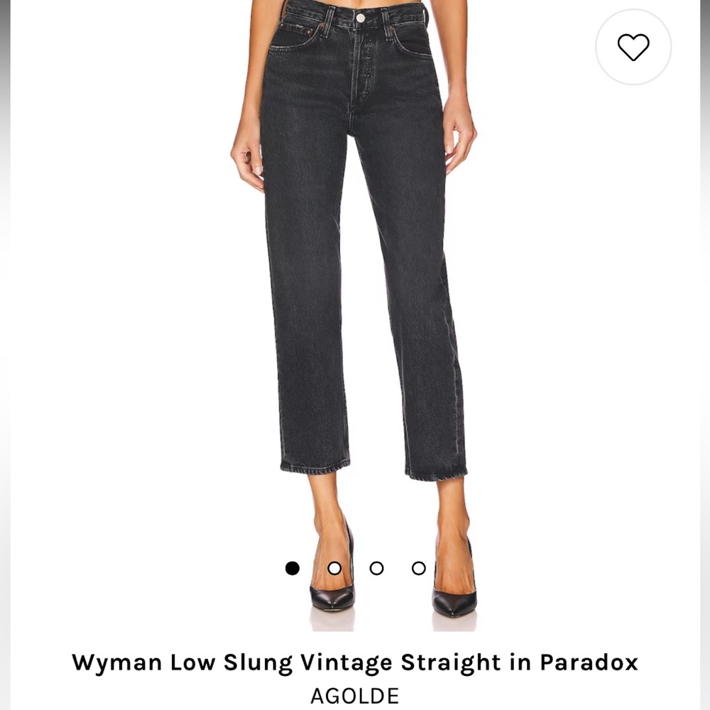 AGOLDE Wyman Low Slung Vintage Straight in Paradox - Size 25